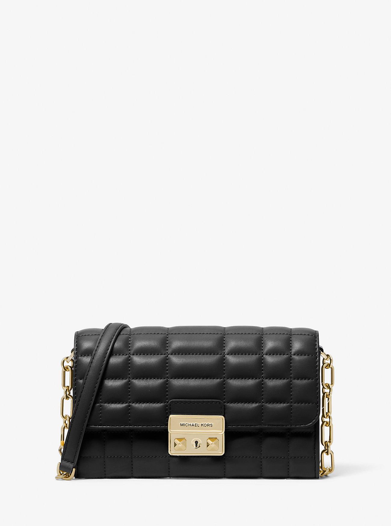 Túi Michael Kors Tribeca Large Leather Convertible Crossbody Bag Nữ Đen