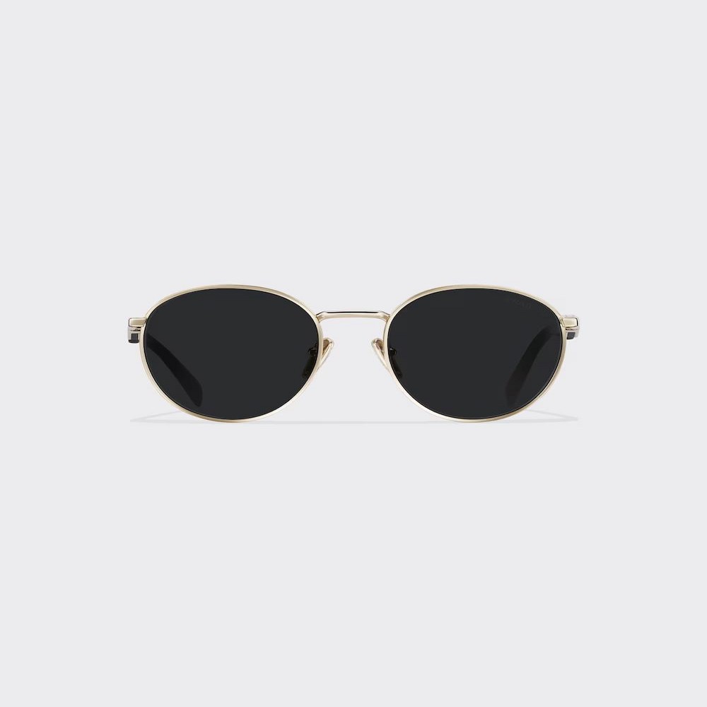Kính Prada Sunglasses With Prada Logo Nữ Đen Vàng