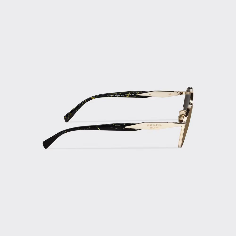 Kính Prada Sunglasses With Prada Logo Nữ Nâu Vàng