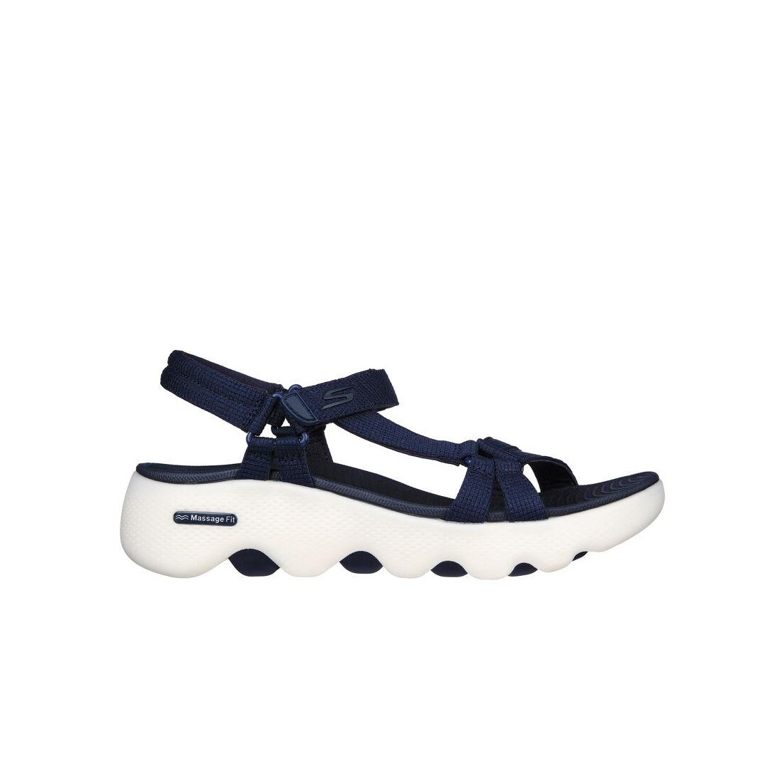 Dép Skechers Go Walk Massage Fit - Transcend Nữ Xanh Navy