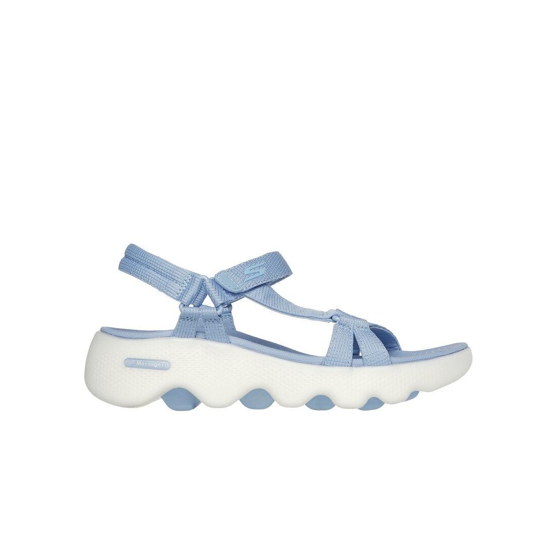 Dép Skechers Go Walk Massage Fit - Transcend Nữ Xanh Dương