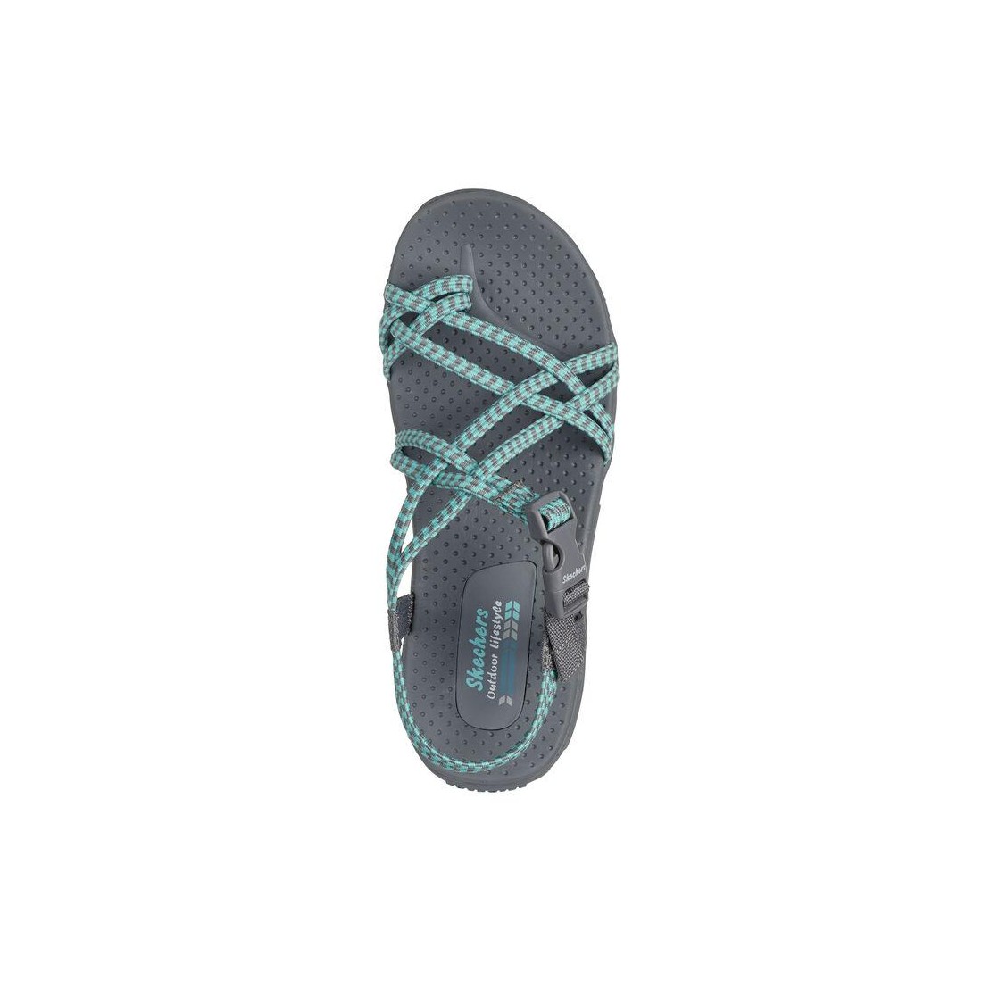 Dép Skechers Reggae - Perfect Duo Nữ Xám