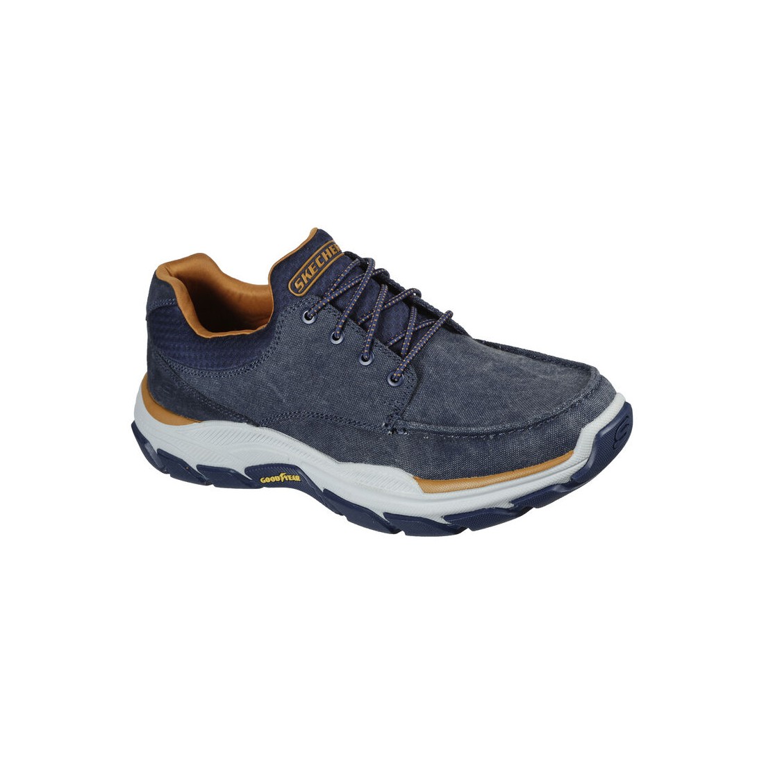 Giày Skechers Relaxed Fit: Respected - Loleto Nam Xanh Navy