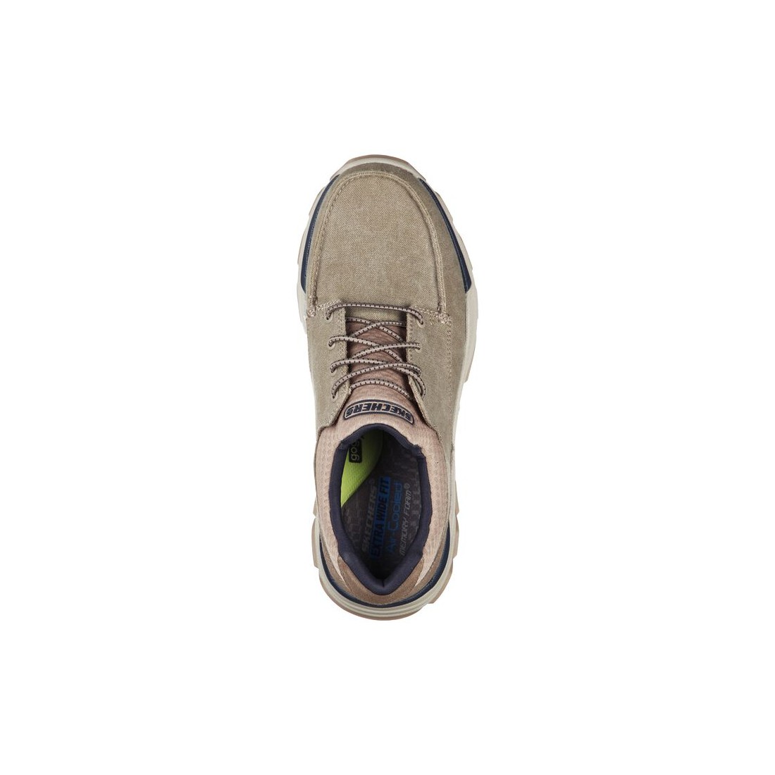 Giày Skechers Relaxed Fit: Respected - Loleto Nam Nâu Nhạt