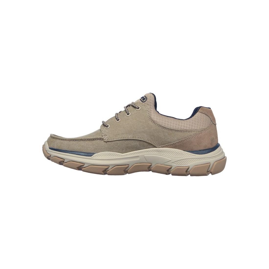 Giày Skechers Relaxed Fit: Respected - Loleto Nam Nâu Nhạt