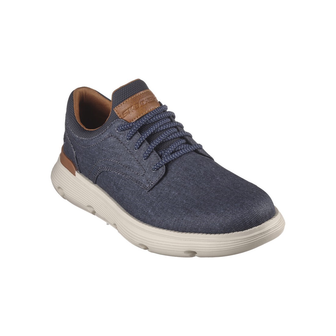 Giày Skechers Garza - Romano Nam Xanh Navy