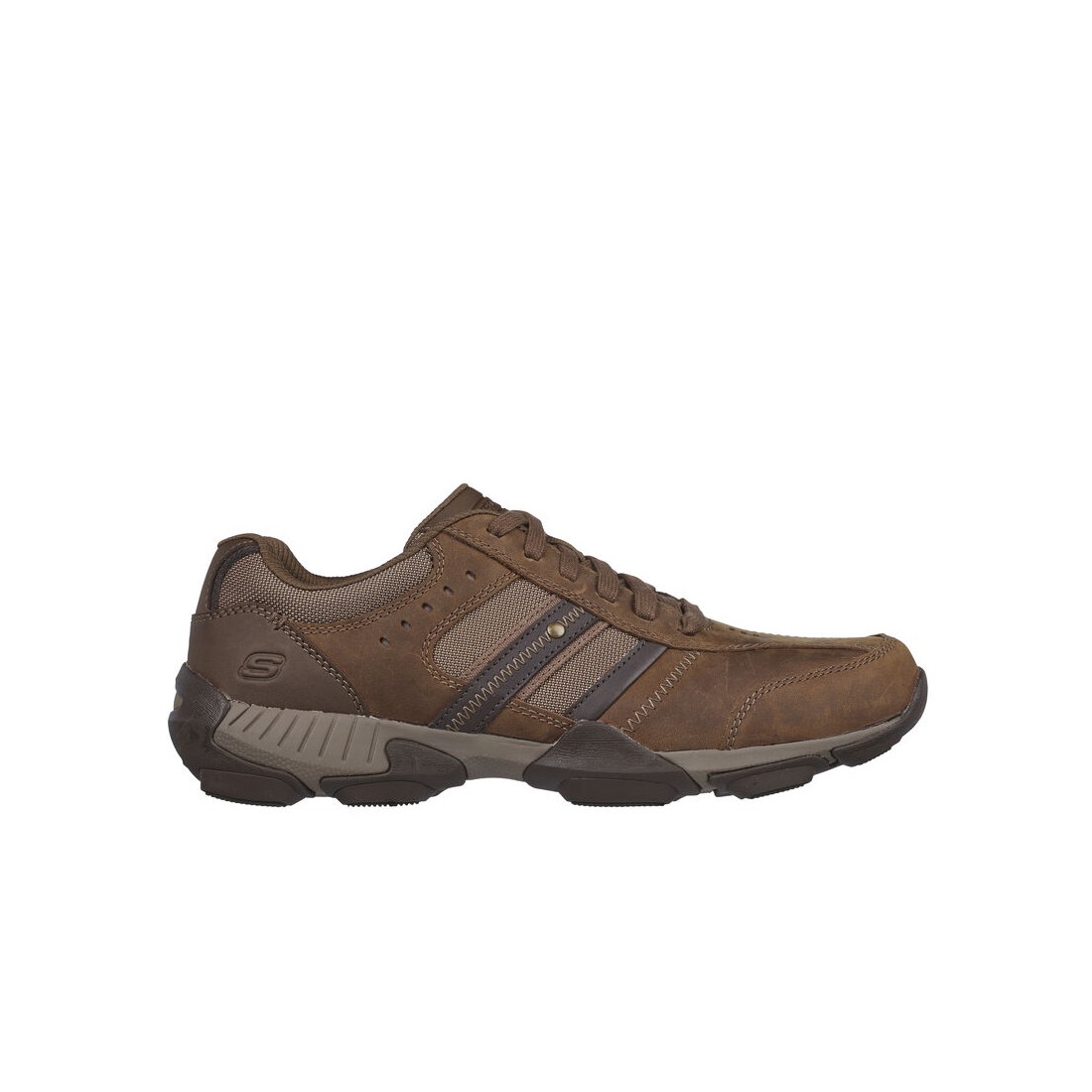 Giày Skechers Relaxed Fit: Metro - Tread Nam Nâu