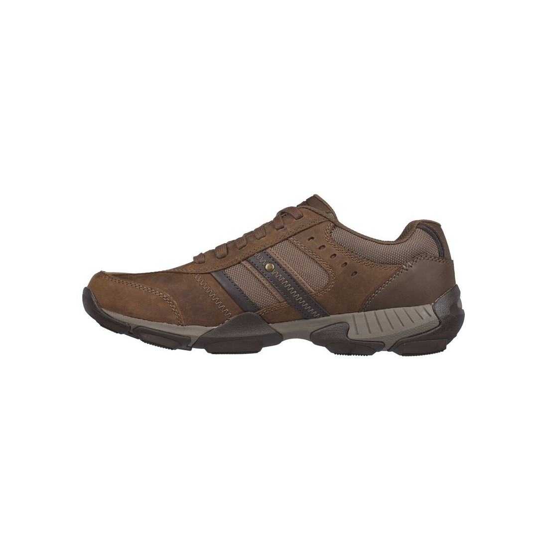 Giày Skechers Relaxed Fit: Metro - Tread Nam Nâu