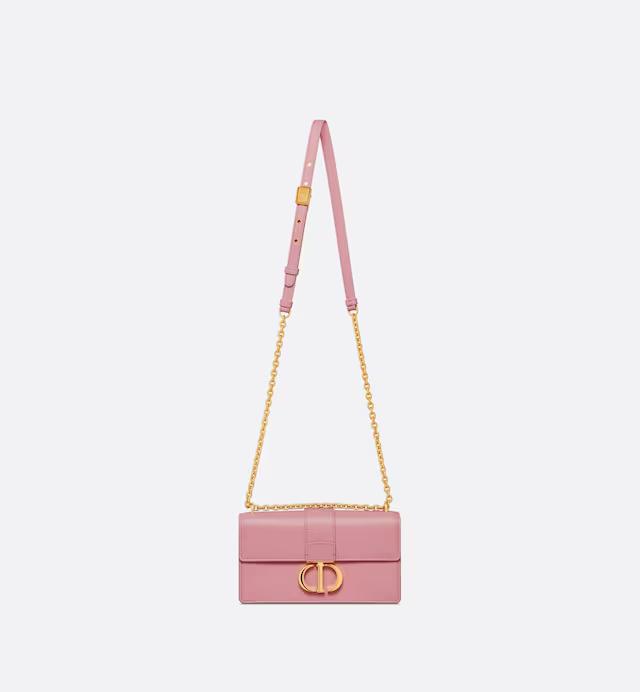 Túi Dior 30 Montaigne East-West Bag With Chain Melocoton Pink Calfskin