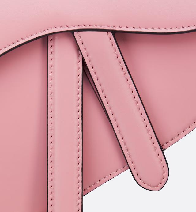 Túi Dior Mini Saddle Bag With Strap Melocoton Pink Pearlescent Deerskin