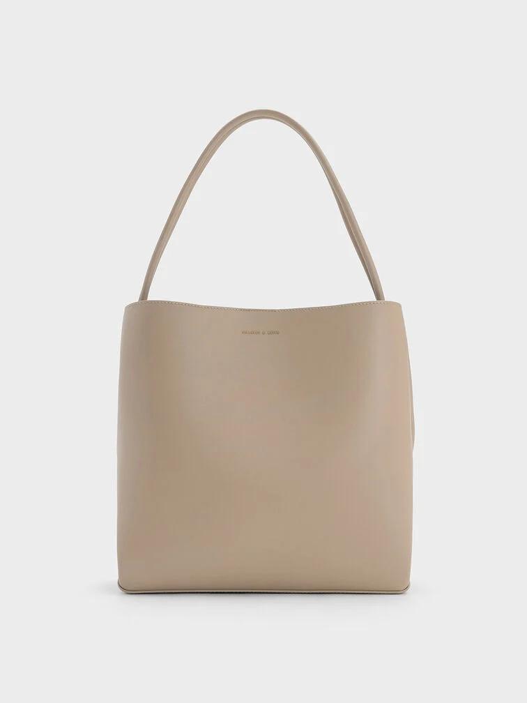 Túi Charles & Keith Leia Nữ Nâu