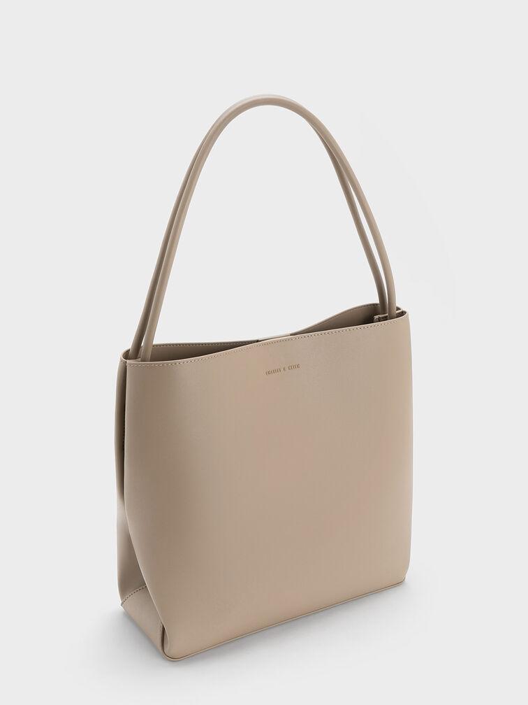 Túi Charles & Keith Leia Nữ Nâu