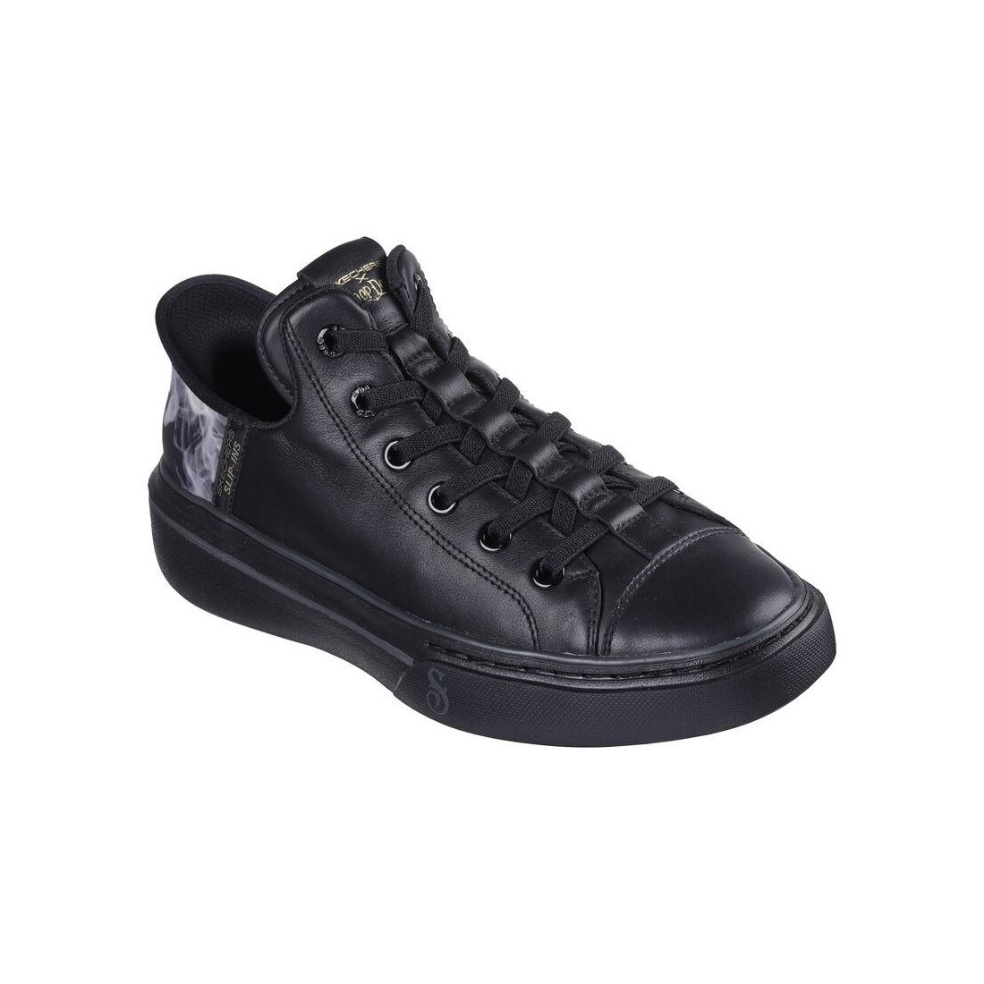 Giày Skechers Premium Leather Slip-Ins Snoop One - Og Nam Đen