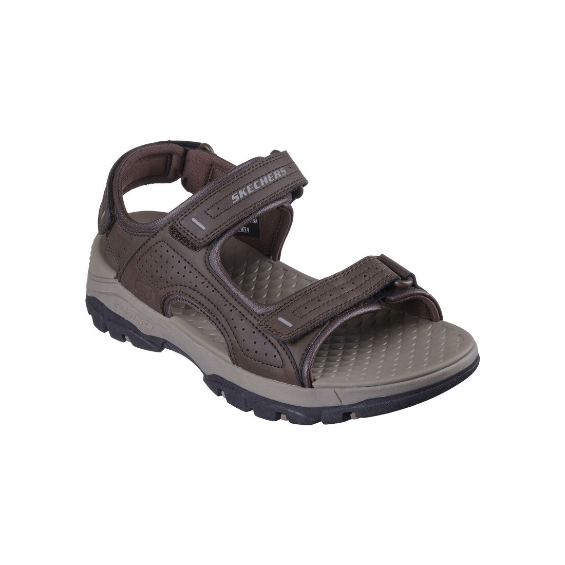 Dép Sandal Skechers Relaxed Fit: Tresmen - Garo Nam Nâu