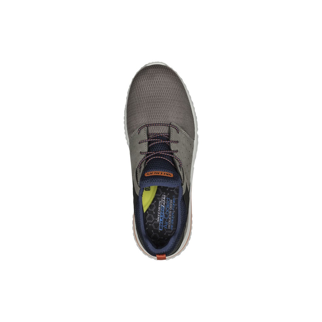 Giày Skechers Relaxed Fit: Solvano - Caspian Nam Xám Xanh Navy