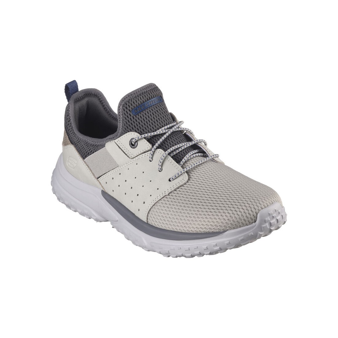 Giày Skechers Relaxed Fit: Solvano - Caspian Nam Xám Nhạt