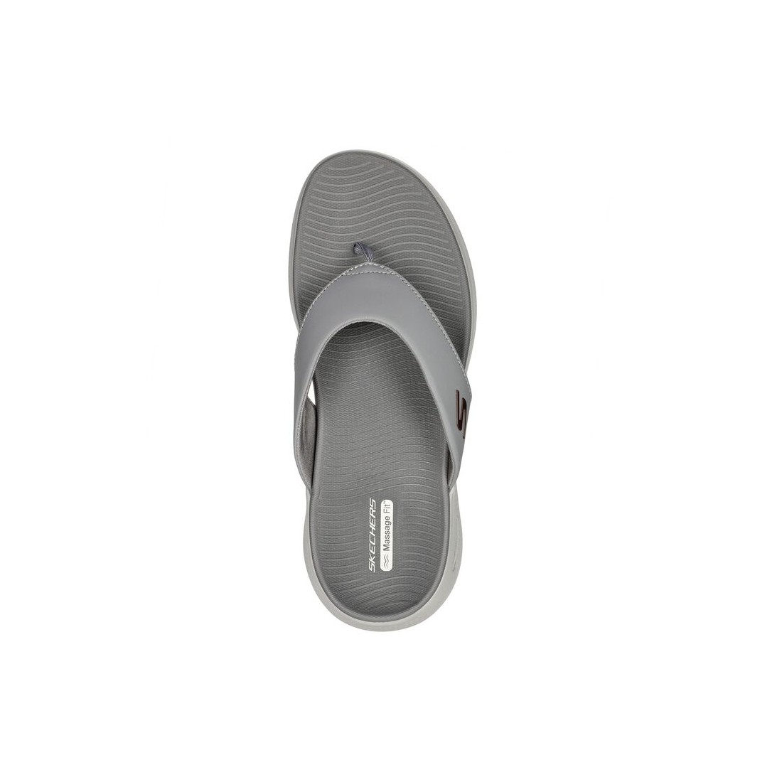 Dép Sandal Skechers Go Walk Massage Fit Sandal Nam Xám Trắng