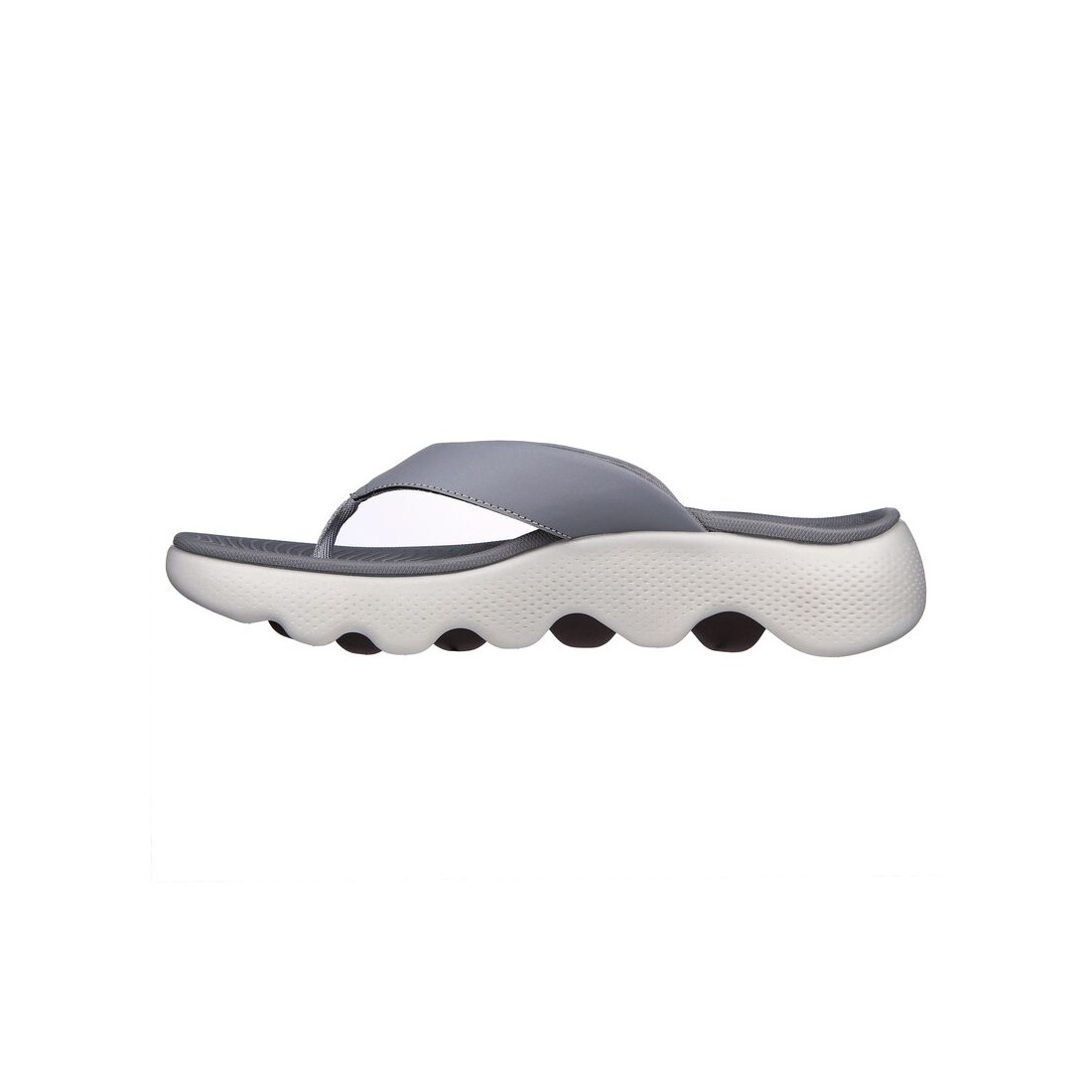 Dép Sandal Skechers Go Walk Massage Fit Sandal Nam Xám Trắng