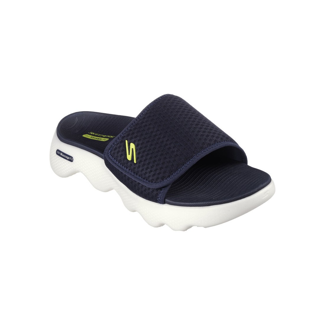 Dép Sandal Skechers Go Walk Massage Fit Sandal Nam Xanh Navy