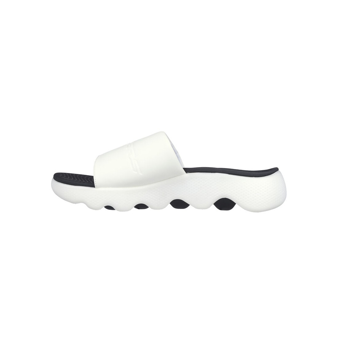 Dép Skechers Go Walk Massage Fit - Kneaded Relief Nam Trắng