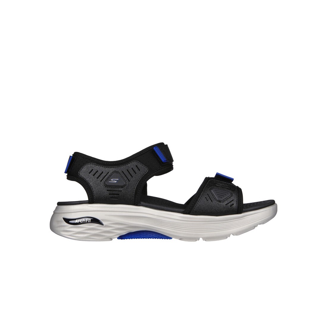 Dép Sandal Skechers Max Cushioning Arch Fit Prime - Archee Nam Đen Xanh