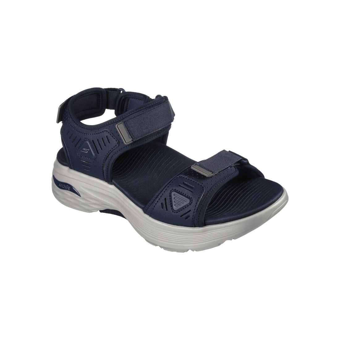 Dép Sandal Skechers Max Cushioning Arch Fit Prime - Archee Nam Xanh Navy