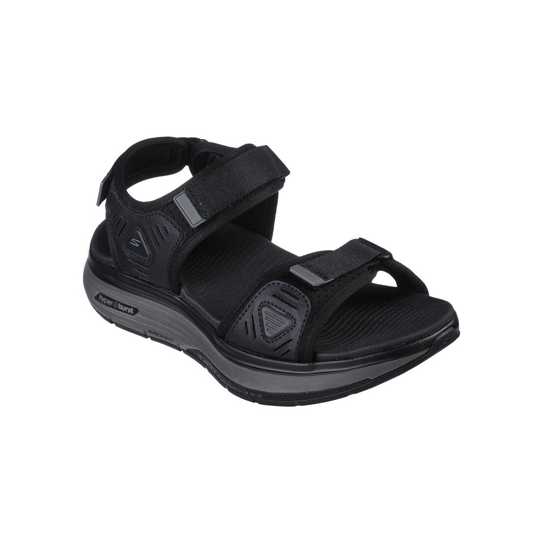 Dép Sandal Skechers Go Walk Workout Walker Sandal Nam Đen