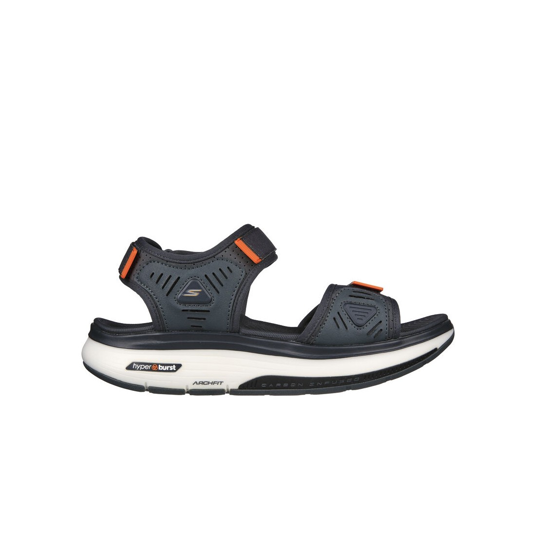 Dép Sandal Skechers Go Walk Workout Walker Sandal Nam Xám