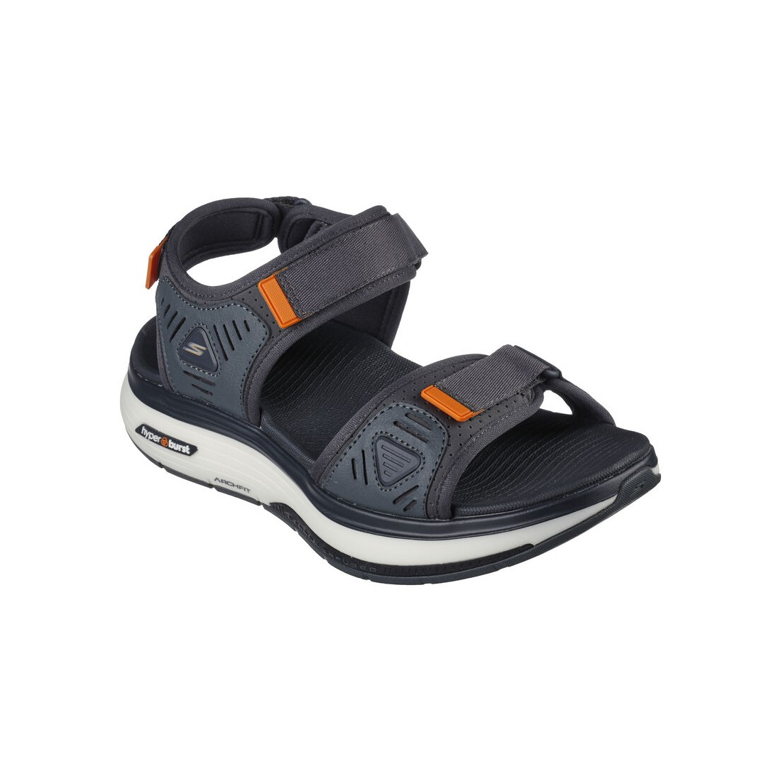 Dép Sandal Skechers Go Walk Workout Walker Sandal Nam Xám