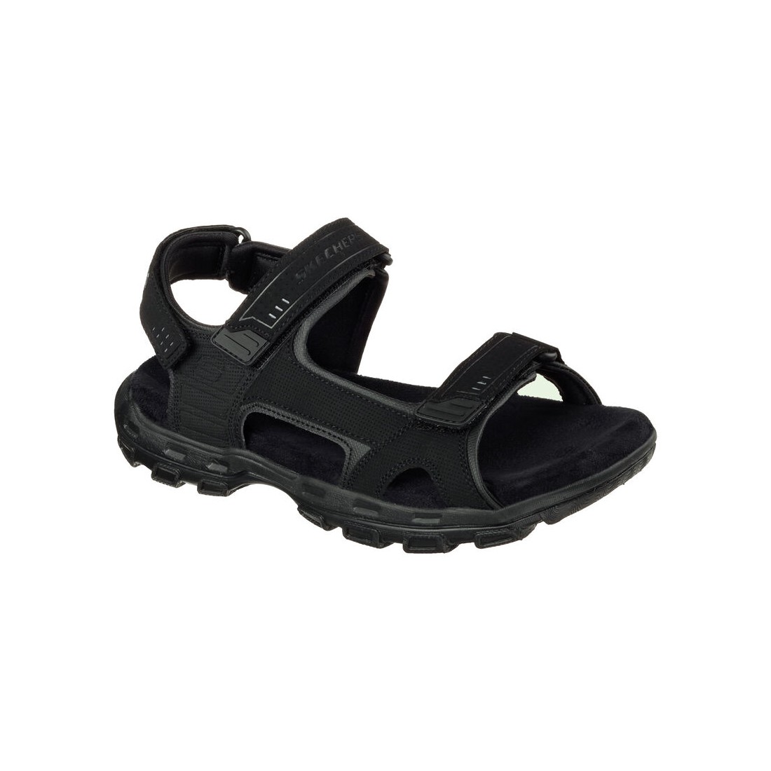 Dép Sandal Skechers Relaxed Fit: Conner - Louden Nam Đen