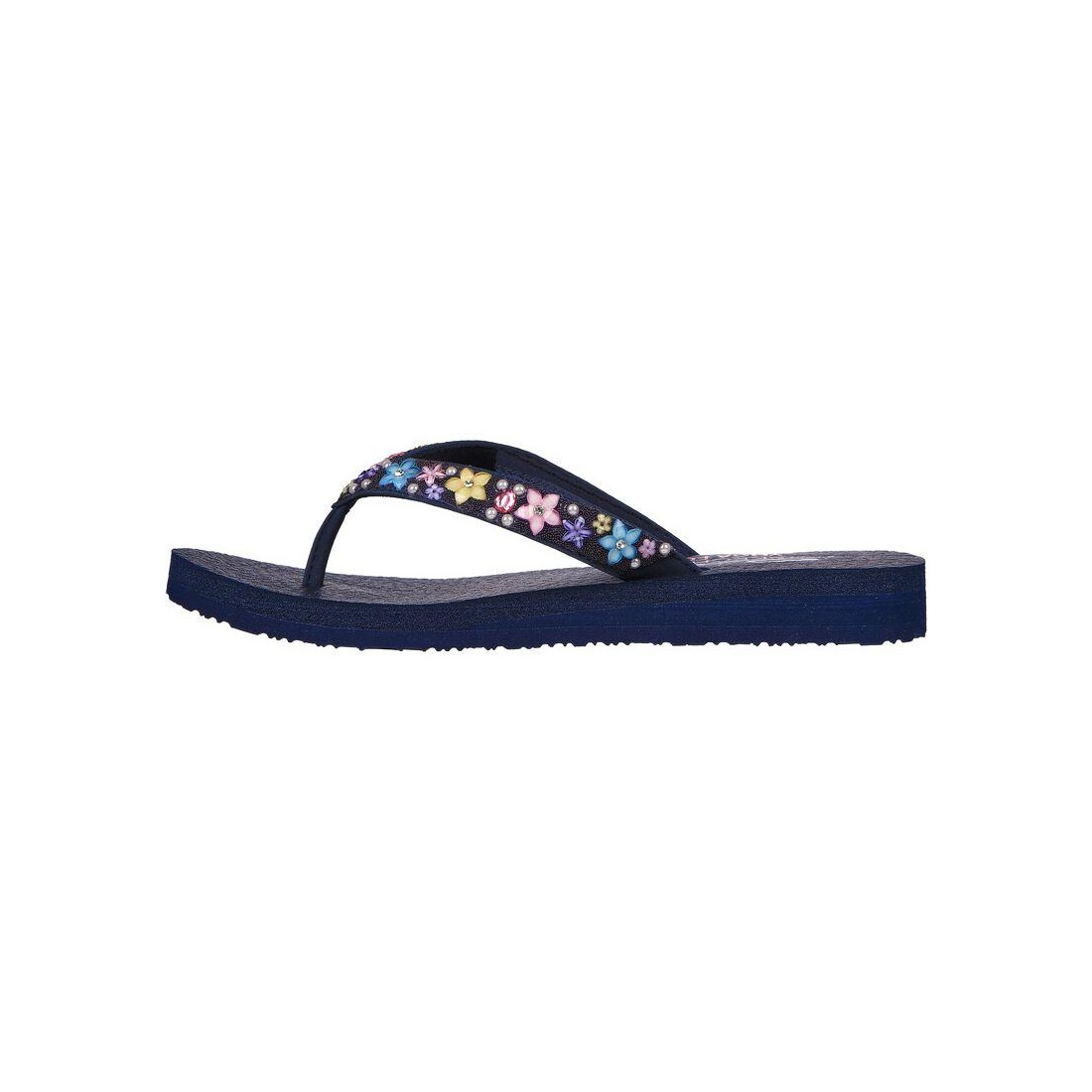 Dép Skechers Meditation - Dancing Daisy Nữ Xanh Navy