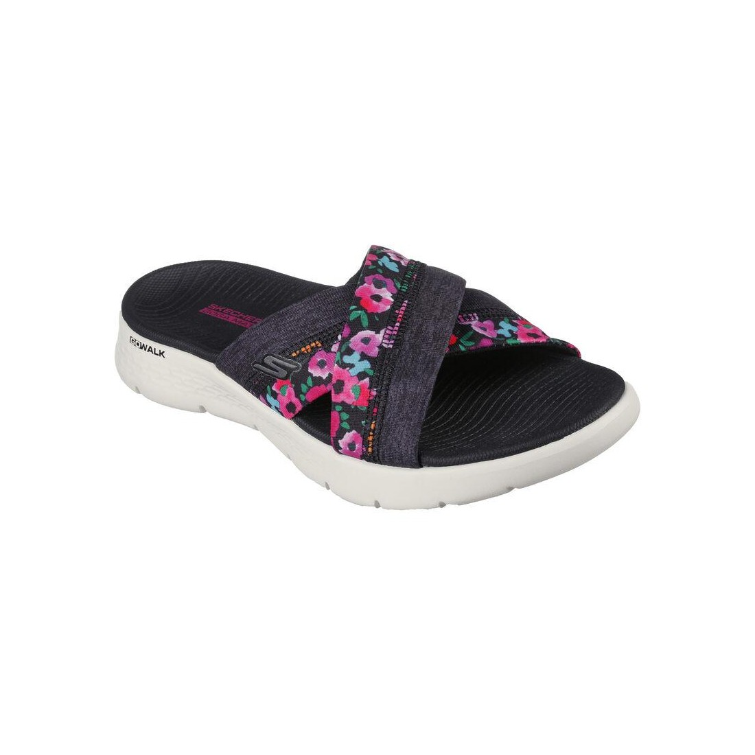 Dép Skechers Go Walk Flex Sandal - Blossoms Nữ Đen