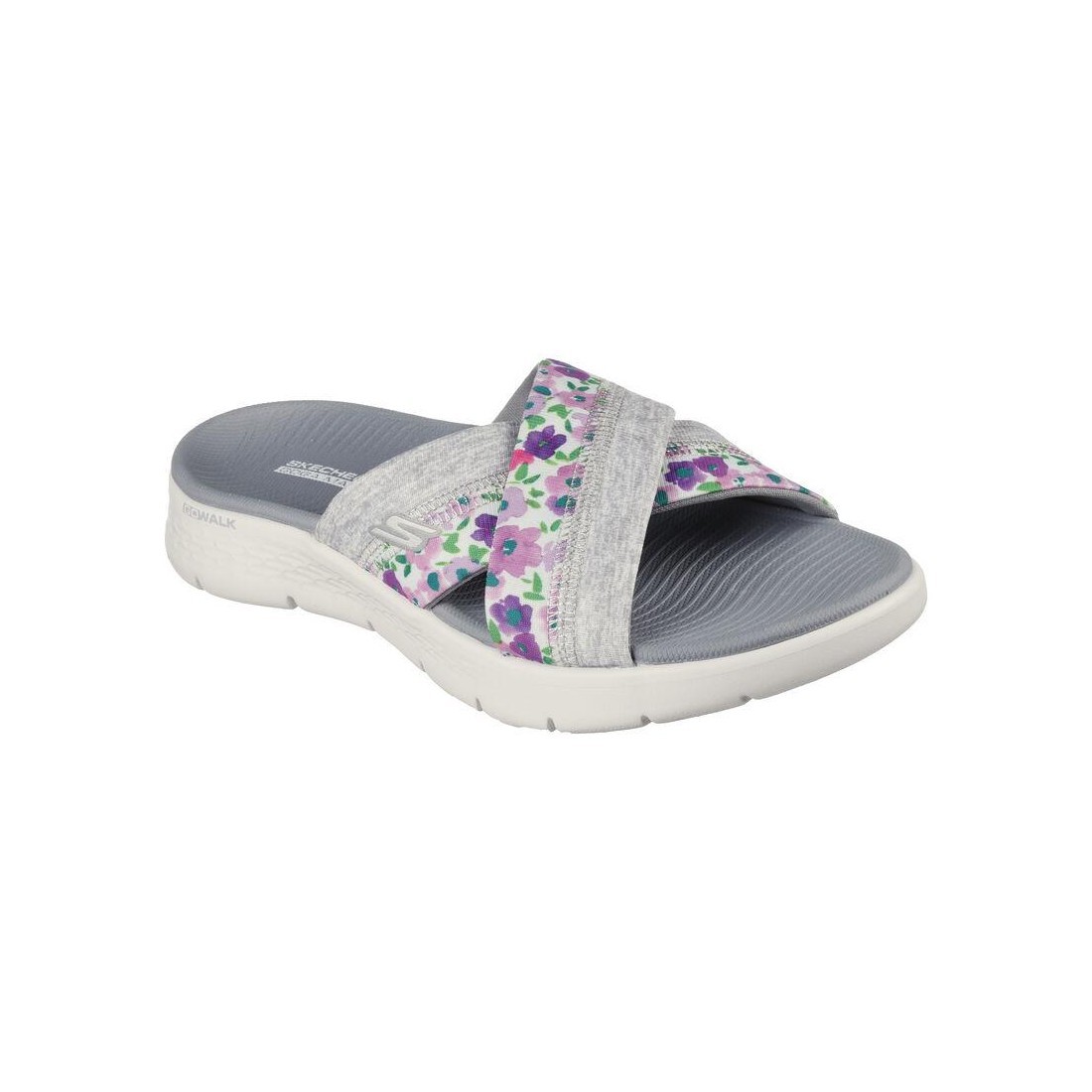 Dép Skechers Go Walk Flex Sandal - Blossoms Nữ Xám