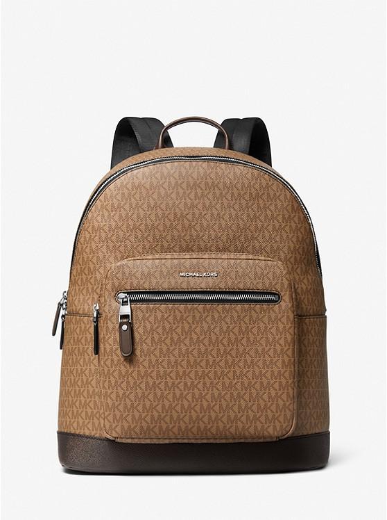 Túi Michael Kors Hudson Logo Backpack Nam Nâu