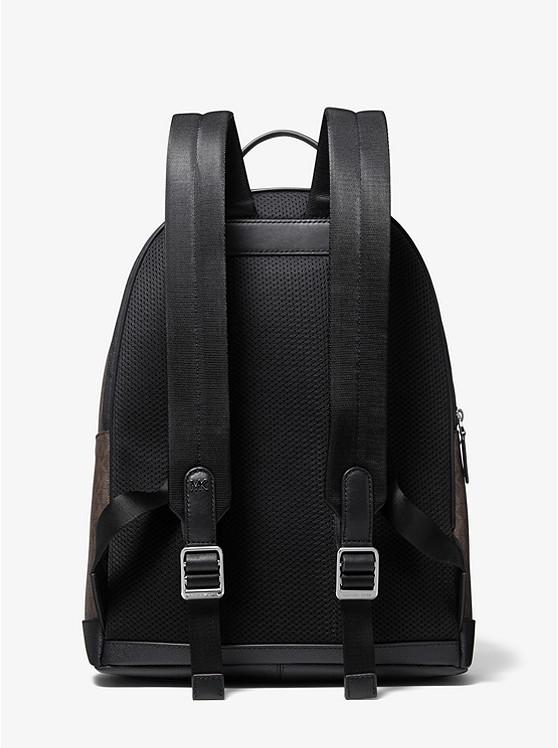 Túi Michael Kors Hudson Logo Backpack Nam Nâu Đen