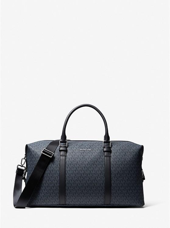 Túi Michael Kors Hudson Logo Weekender Bag Nam Xanh Dương