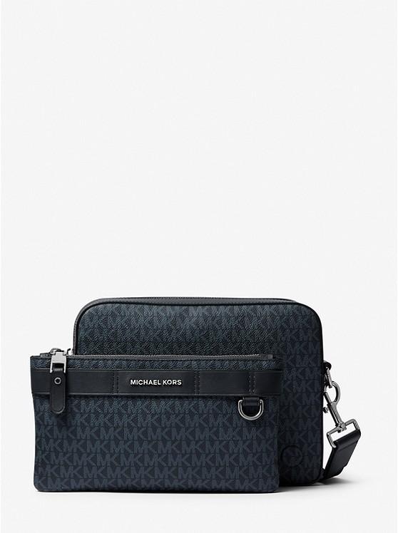 Túi Michael Kors Hudson 2-In-1 Logo Crossbody Bag Nam Xanh Dương