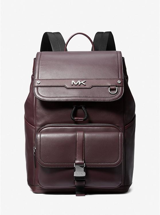 Túi Michael Kors Varick Leather Backpack Nam Nâu Đậm