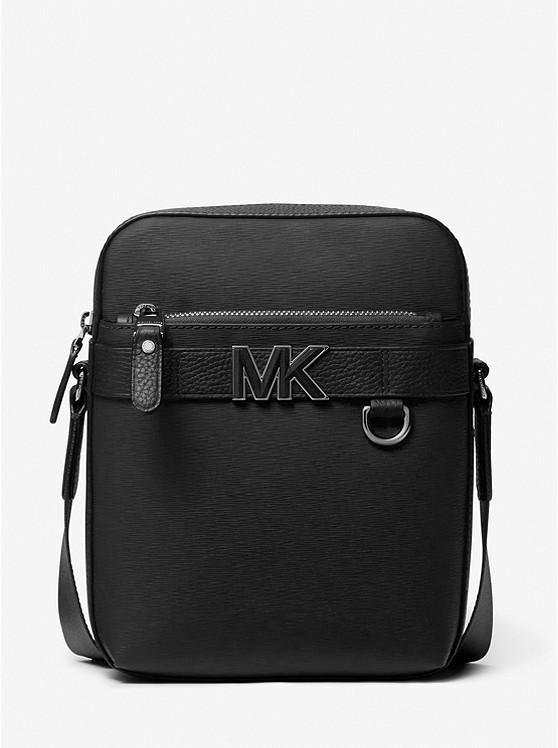 Túi Michael Kors Hudson Leather Flight Bag Nam Đen