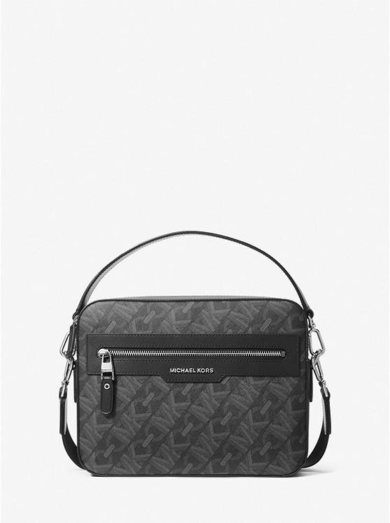 Túi Michael Kors Hudson Empire Signature Logo Camera Bag Nam Đen