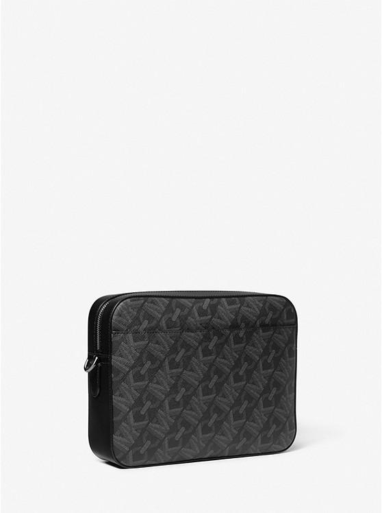 Túi Michael Kors Hudson Empire Signature Logo Camera Bag Nam Đen