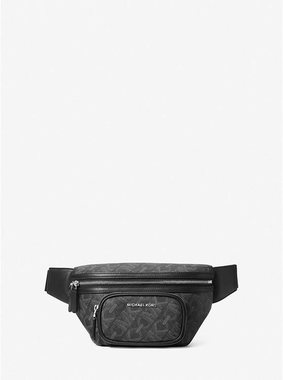 Túi Michael Kors Hudson Empire Signature Logo Sling Pack Nam Đen