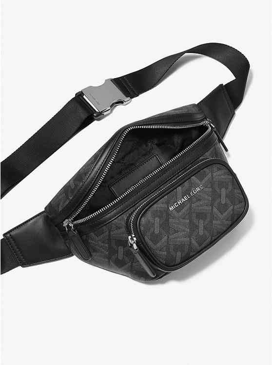 Túi Michael Kors Hudson Empire Signature Logo Sling Pack Nam Đen