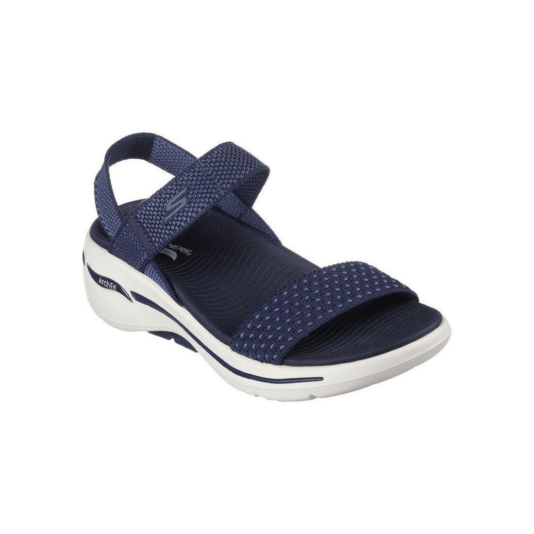 Giày Skechers Go Walk Arch Fit Sandal - Polished Nữ Xanh Navy