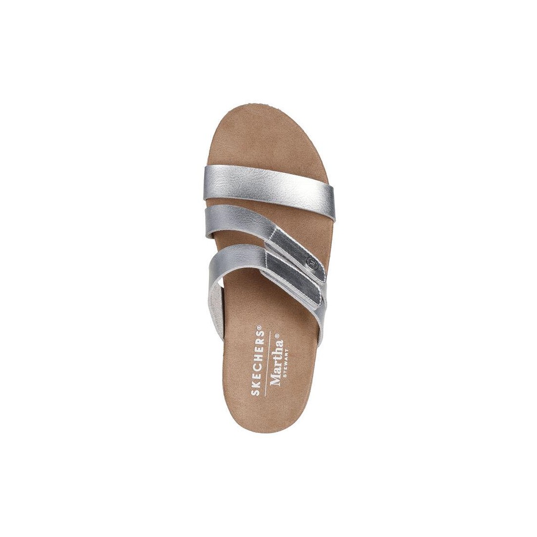 Dép Skechers Martha Stewart: Breezie - Shiny Luster Nữ Bạc