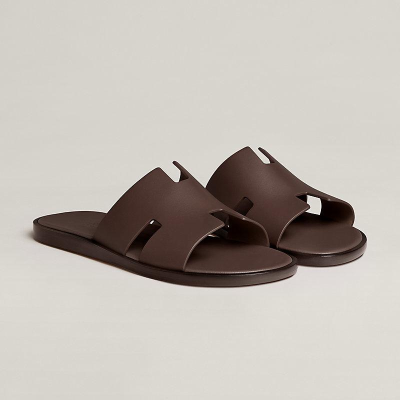 Giày Hermes Izmir Sandal Nam Nâu Chocolate