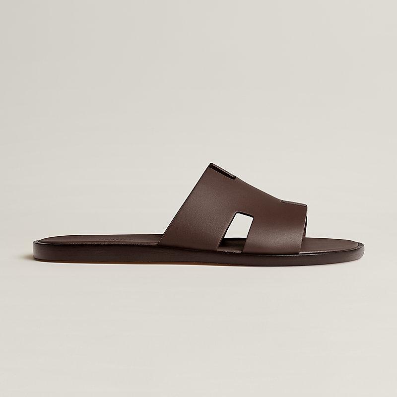 Giày Hermes Izmir Sandal Nam Nâu Chocolate