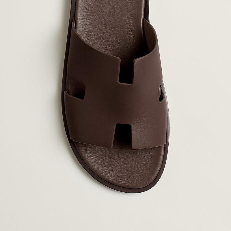 Giày Hermes Izmir Sandal Nam Nâu Chocolate