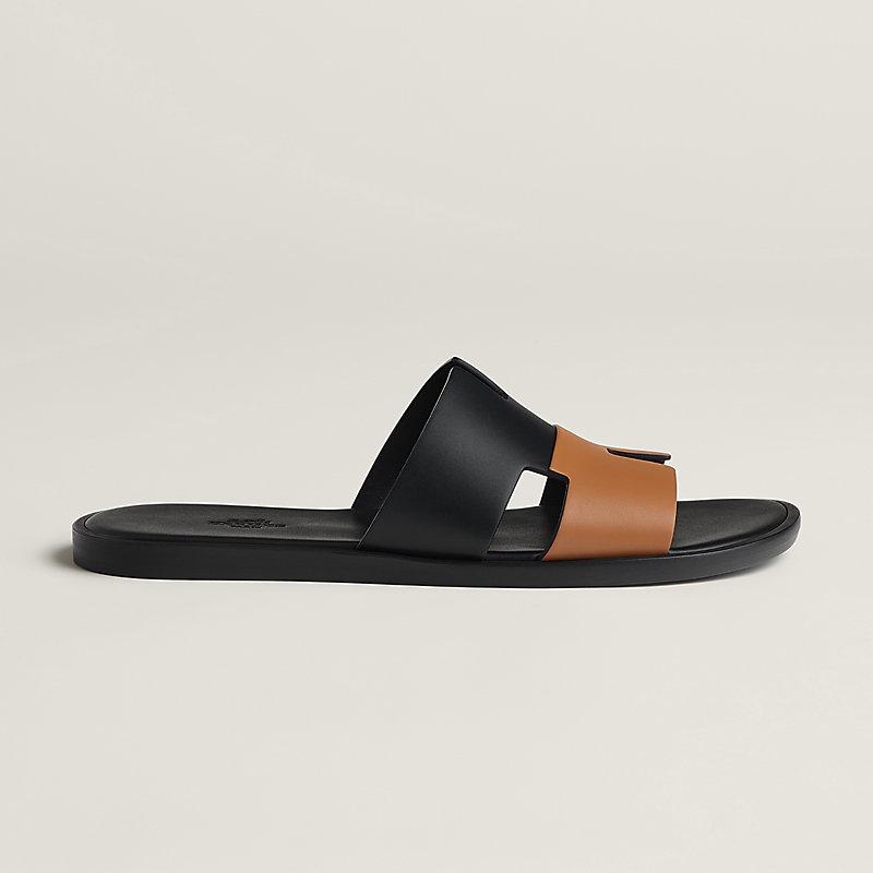 Giày Hermes Izmir Sandal Nam Đen Nâu