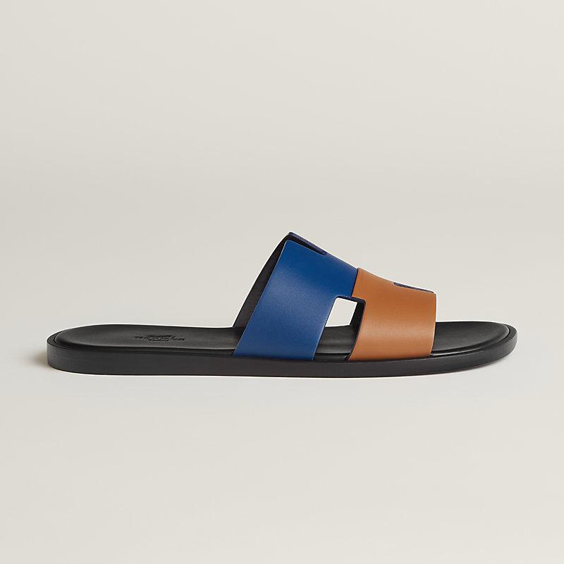 Giày Hermes Izmir Sandal Nam Đen Xanh Dương Nâu